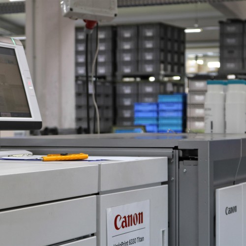 Digitaldruck-Maschine für einfarbige Druckprodukte