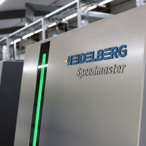 Druckwerk einer Offsetdruckmaschine Speedmaster von Heidelberg
