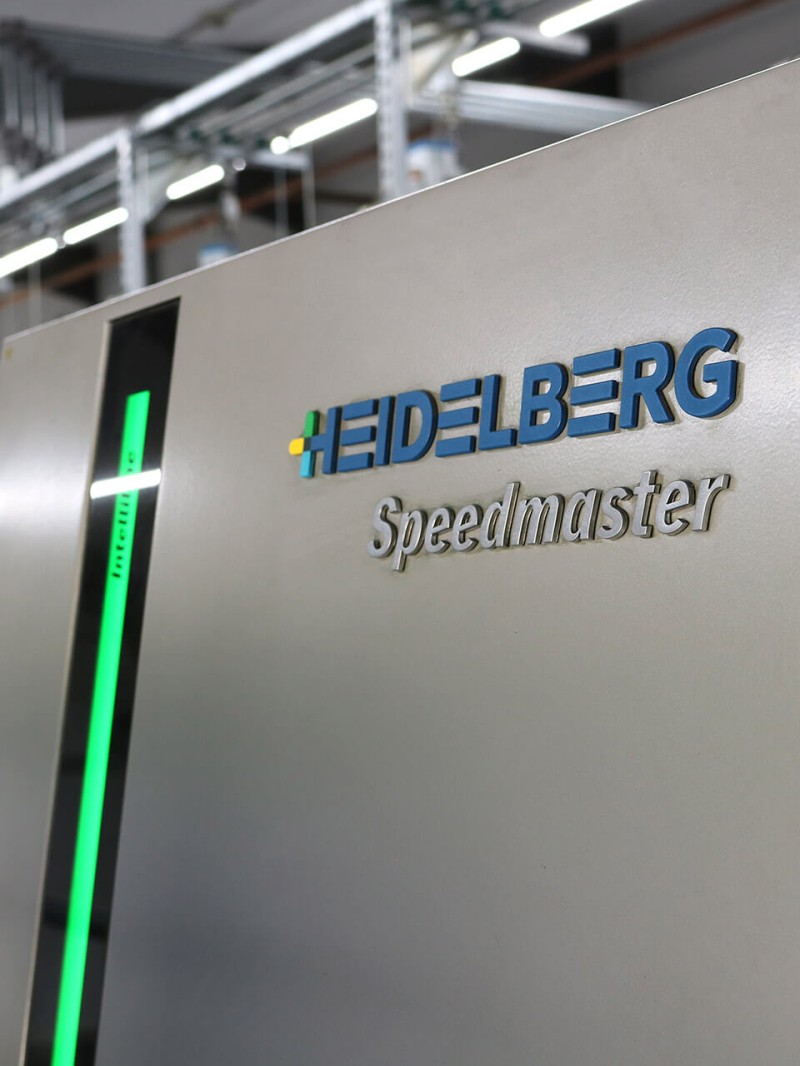 Druckwerk einer Offsetdruckmaschine Speedmaster von Heidelberg